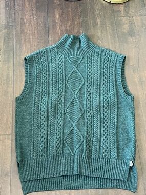 Forest green knit sweater (XXL)